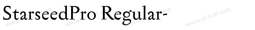 StarseedPro Regular字体转换